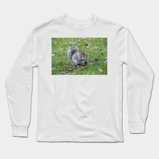 Wild Grey Squirrel Long Sleeve T-Shirt